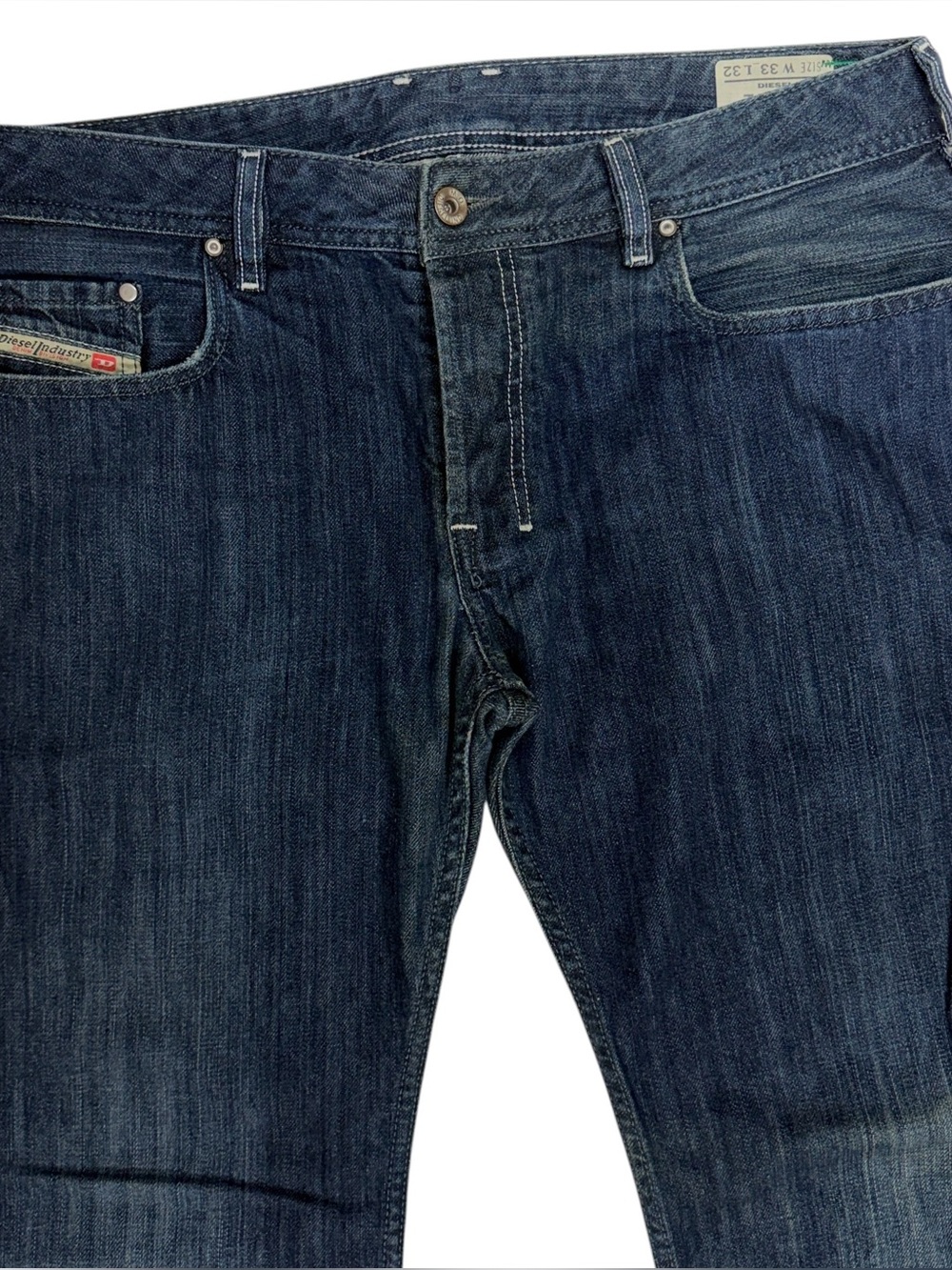 Diesel Zatiny Jeans Men 33x32 Blue Dark Wash 008GE Regular Bootcut Denim Italy